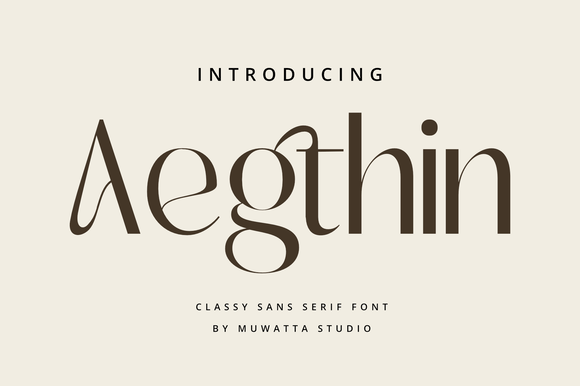 Aegthin: A Designer’s Take on a Modern Sans Serif