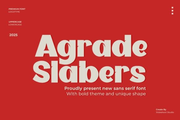 Agrade Slabers for Web Design: A Bold Typeface with Modern Charm