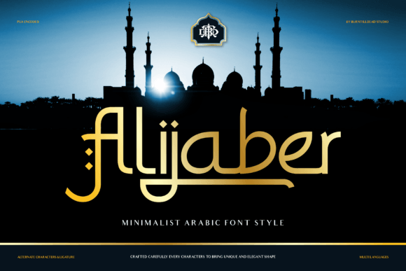 Alijaber: A Minimalist Sans Serif Font for Craft Projects