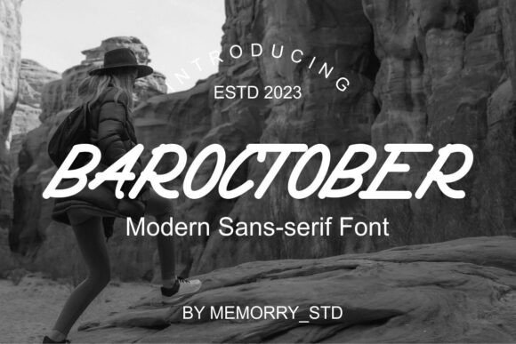 Baroctober: A Modern Sans Serif Font for Branding Projects