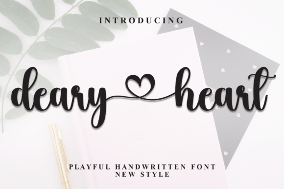 Deary Heart: A Modern Script Font for Web Design