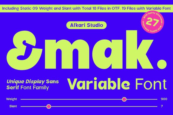 Emak: A Modern Sans Serif Font for Dynamic Campaigns