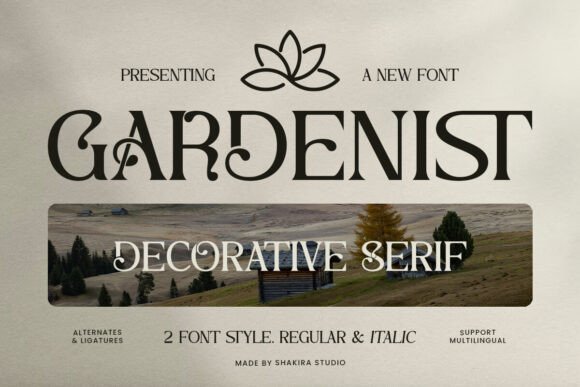 Gardenist Serif Font for Handmade Creations