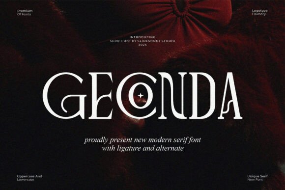 Geconda: A Modern Serif Font for Eye-Catching Campaigns