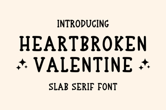 Heartbroken Valentine Font for Handmade Creations