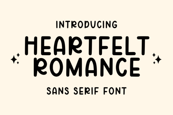 Heartfelt Romance: A Modern Sans Serif for Editorial Design