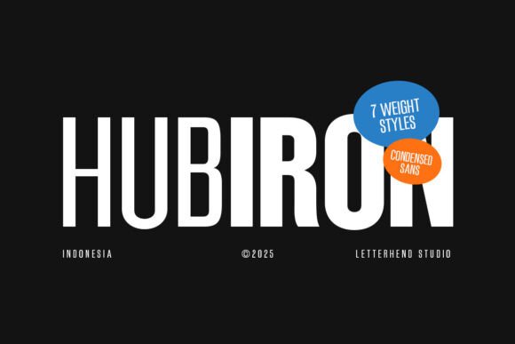 Hubiron: A Bold Font for Handmade Creations