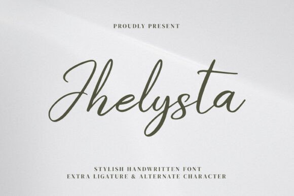 Jhelysta: A Handwritten Font for Modern Editorial Design