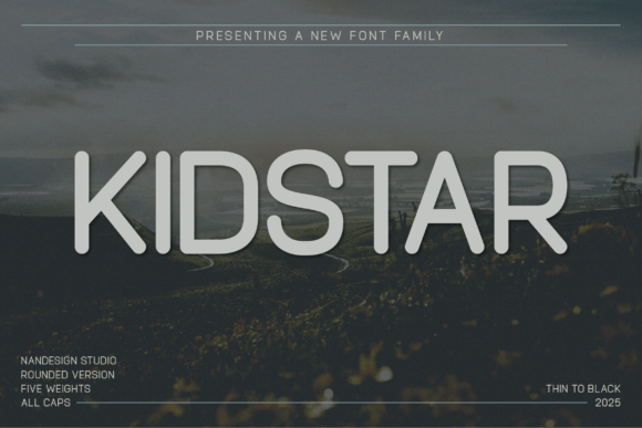 Kidstar Rounded: A Modern Sans Serif Font for Bold Branding