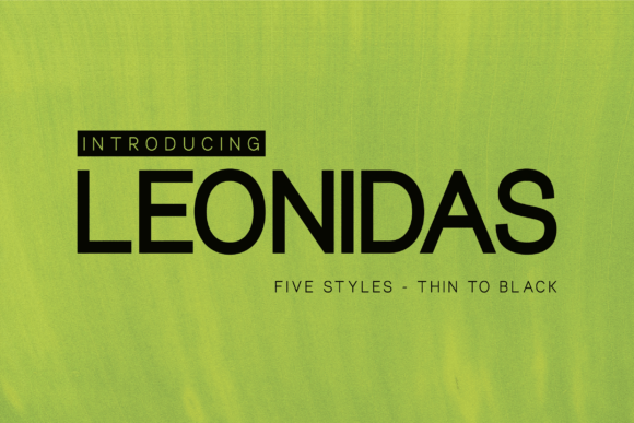 Leonidas Font: A Modern Sans Serif for Branding