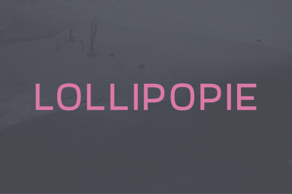 Lollipopie: A Modern Sans Serif Font for Branding Projects