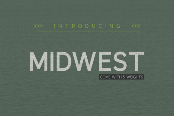 Midwest Font for Modern Web Design