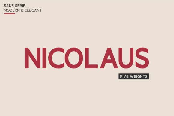 Nicolaus Font: Elevating Brand Identity with Modern Elegance