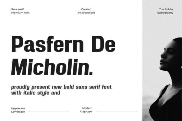 Pasfern De Micholin: A Bold Sans Serif for Web Design