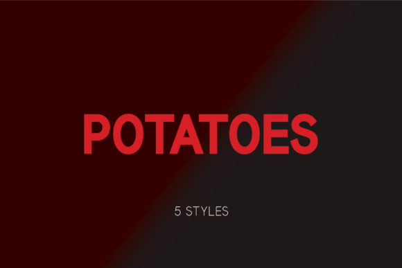 Potatoes Font: A Simple Elegance for Handmade Creations