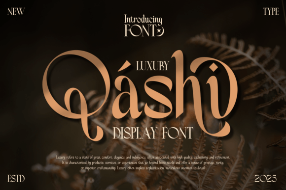 Qashi: A Modern Serif Font for Editorial Elegance