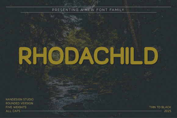 Rhodachild Rounded for Web Design