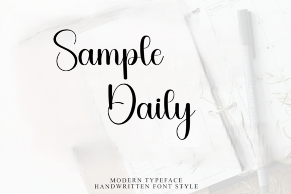 Sample Daily: A Script Font for Modern Branding