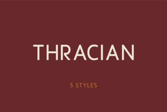 Thracian Font for Modern Campaigns